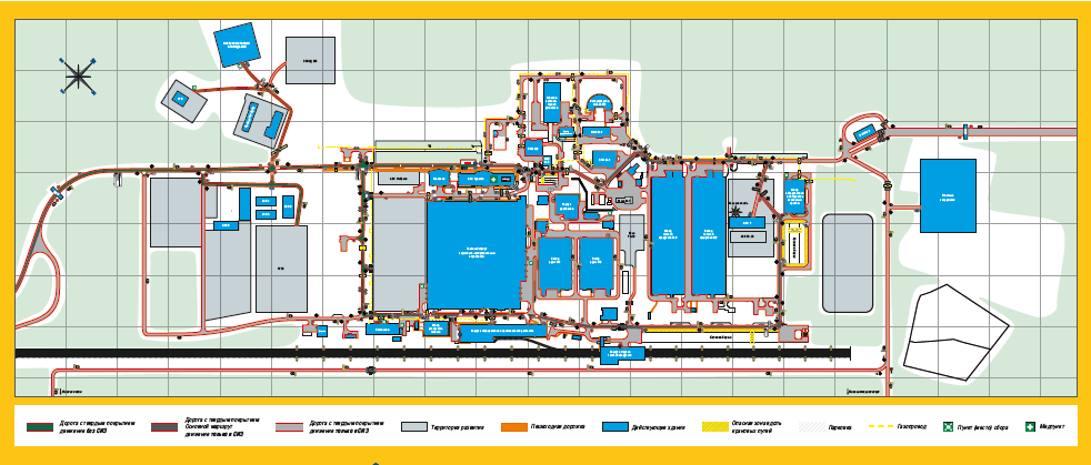 Разработка и внедрение проекта организации дорожного движения на территории предприятия 