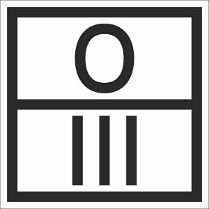 Специальный отличительный знак отходов III класса опасности