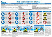 "Меры безопасности при гололеде" Информационный плакат